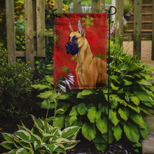 Load image into Gallery viewer, Great Dane Red and Green Snowflakes Holiday Christmas Garden Flag – Decorative Outdoor Yard Flag