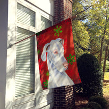 Load image into Gallery viewer, Great Dane Red Green Snowflakes Christmas Flag Canvas House Size