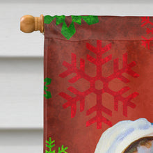 Load image into Gallery viewer, Great Dane Red Green Snowflakes Christmas Flag Canvas House Size