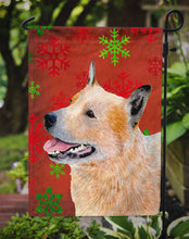 Load image into Gallery viewer, Australian Cattle Dog Red Green Snowflakes Christmas Garden Flag – Decorative Outdoor Yard Flag