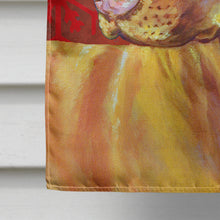 Load image into Gallery viewer, Vizsla Red and Green Snowflakes Holiday Christmas Flag Canvas House Size