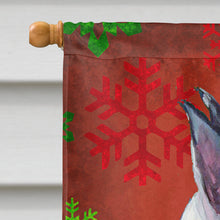 Load image into Gallery viewer, Great Dane Red Green Snowflakes Christmas Flag Canvas House Size