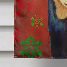 Load image into Gallery viewer, Min Pin Red and Green Snowflakes Holiday Christmas Flag Canvas House Size