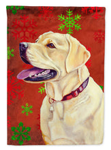 Load image into Gallery viewer, Labrador Red Green Snowflake Holiday Christmas Flag Canvas House Size