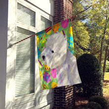 Load image into Gallery viewer, Westie Easter Eggtravaganza Flag Canvas House Size