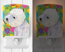 Load image into Gallery viewer, Westie Easter Eggtravaganza Ceramic Night Light LH9405CNL