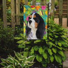 Load image into Gallery viewer, Cavalier Spaniel Easter Eggtravaganza Garden Flag - Outdoor Decorative Yard Flag
