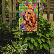 Load image into Gallery viewer, Bloodhound Easter Eggtravaganza Garden Flag - Outdoor Decorative Yard Flag