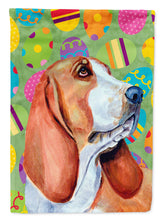 Load image into Gallery viewer, Basset Hound Easter Eggtravaganza Flag Canvas House Size