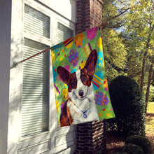 Load image into Gallery viewer, Corgi Easter Eggtravaganza Flag Canvas House Size