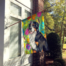 Load image into Gallery viewer, Bernese Mountain Dog Easter Eggtravaganza Flag Canvas House Size
