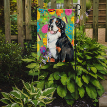 Load image into Gallery viewer, Bernese Mountain Dog Easter Eggtravaganza Garden Flag - Outdoor Decorative Yard Flag