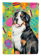 Load image into Gallery viewer, Bernese Mountain Dog Easter Eggtravaganza Garden Flag - Outdoor Decorative Yard Flag