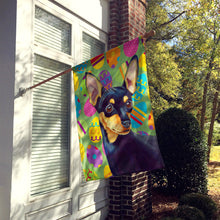 Load image into Gallery viewer, Min Pin Easter Eggtravaganza Flag Canvas House Size