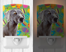 Load image into Gallery viewer, Weimaraner Easter Eggtravaganza Ceramic Night Light LH9431CNL
