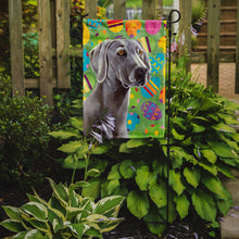 Load image into Gallery viewer, Weimaraner Easter Eggtravaganza Garden Flag - Outdoor Decorative Yard Flag