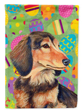 Load image into Gallery viewer, Dachshund Easter Eggtravaganza Flag Canvas House Size