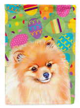 Load image into Gallery viewer, Pomeranian Easter Eggtravaganza Garden Flag - Outdoor Decorative Yard Flag