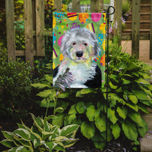 Load image into Gallery viewer, Old English Sheepdog Easter Eggtravaganza Garden Flag - Outdoor Decorative Yard Flag