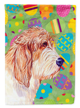 Load image into Gallery viewer, Petit Basset Griffon Vendeen Easter Eggtravaganza Garden Flag - Outdoor Decorative Yard Flag
