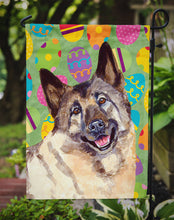 Load image into Gallery viewer, Norwegian Elkhound Easter Eggtravaganza Garden Flag - Outdoor Decorative Yard Flag