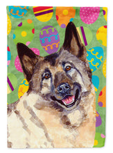 Load image into Gallery viewer, Norwegian Elkhound Easter Eggtravaganza Garden Flag - Outdoor Decorative Yard Flag