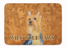 Load image into Gallery viewer, Silky Terrier Wipe your Paws Machine Washable Memory Foam Mat LH9445RUG