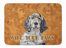 Load image into Gallery viewer, English Setter Wipe your Paws  Machine Washable Memory Foam Mat LH9446RUG
