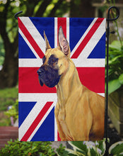 Load image into Gallery viewer, Great Dane with English Union Jack British Flag Garden Flag - Outdoor Decorative Yard Flag