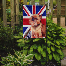 Load image into Gallery viewer, Brussels Griffon with English Union Jack British Flag Garden Flag – Decorative Outdoor Yard Flag LH9466GF