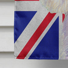 Load image into Gallery viewer, Westie with English Union Jack British Flag Flag Canvas House Size LH9467CHF