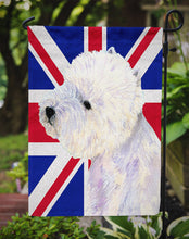 Load image into Gallery viewer, Westie with English Union Jack British Flag Garden Flag - Outdoor Decorative Yard Flag LH9467GF