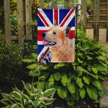 Load image into Gallery viewer, Australian Cattle Dog with English Union Jack British Flag Garden Flag - Outdoor Decorative Yard Flag