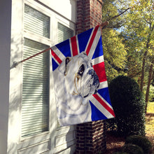 Load image into Gallery viewer, English Bulldog with English Union Jack British Flag Flag Canvas House Size LH9471CHF
