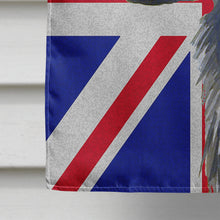 Load image into Gallery viewer, Flat Coated Retriever with English Union Jack British Flag Flag Canvas House Size LH9473CHF