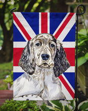 Load image into Gallery viewer, English Setter with English Union Jack British Flag Garden Flag - Outdoor Decorative Yard Flag LH9474GF