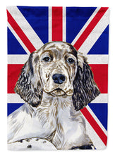 Load image into Gallery viewer, English Setter with English Union Jack British Flag Garden Flag - Outdoor Decorative Yard Flag LH9474GF