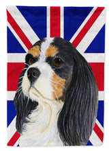 Load image into Gallery viewer, Cavalier Spaniel with English Union Jack British Flag Garden Flag – Decorative Outdoor Yard Flag LH9476GF