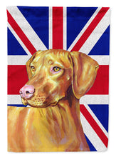 Load image into Gallery viewer, Vizsla with English Union Jack British Flag Garden Flag - Outdoor Decorative Yard Flag LH9477GF