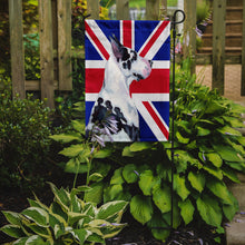 Load image into Gallery viewer, Great Dane with English Union Jack British Flag Garden Flag - Outdoor Decorative Yard Flag