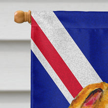 Load image into Gallery viewer, Whippet with English Union Jack British Flag Flag Canvas House Size LH9480CHF