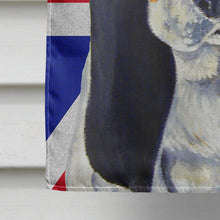 Load image into Gallery viewer, Basset Hound with English Union Jack British Flag Flag Canvas House Size LH9481CHF