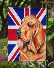 Load image into Gallery viewer, Bloodhound with English Union Jack British Flag Garden Flag - Outdoor Decorative Yard Flag