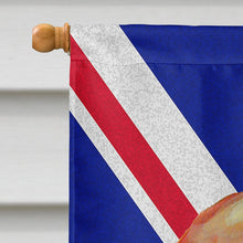 Load image into Gallery viewer, Basset Hound with English Union Jack British Flag Flag Canvas House Size LH9484CHF