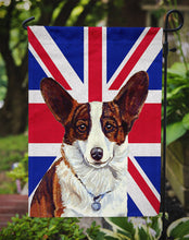 Load image into Gallery viewer, Corgi with English Union Jack British Flag Garden Flag - Outdoor Decorative Yard Flag LH9485GF