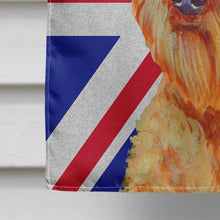 Load image into Gallery viewer, Airedale with English Union Jack British Flag Flag Canvas House Size LH9488CHF