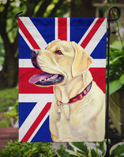 Load image into Gallery viewer, Labrador with English Union Jack British Flag Garden Flag - Outdoor Decorative Yard Flag LH9490GF