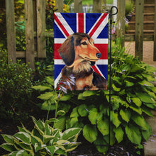 Load image into Gallery viewer, Dachshund with English Union Jack British Flag Garden Flag – Decorative Outdoor Yard Flag LH9502GF