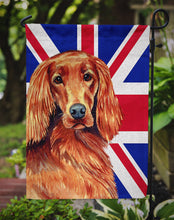 Load image into Gallery viewer, Irish Setter with English Union Jack British Flag Garden Flag - Outdoor Decorative Yard Flag