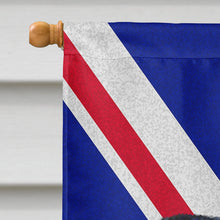 Load image into Gallery viewer, Brussels Griffon with English Union Jack British Flag Flag Canvas House Size LH9505CHF